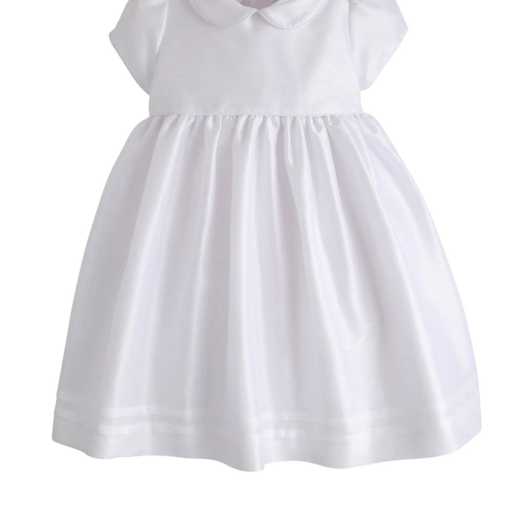 Elegant White Baby Dress- 24 months